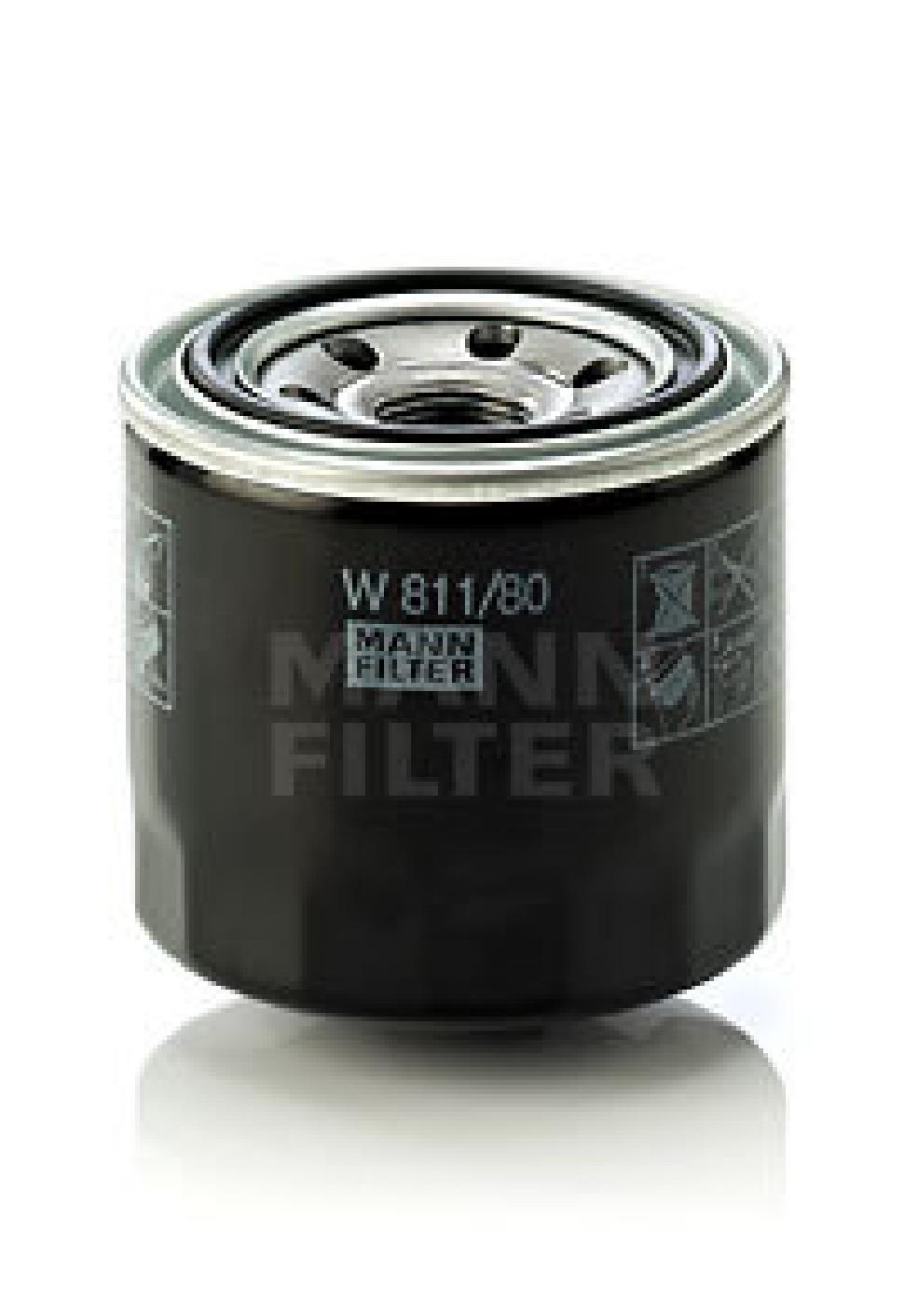 MANN-FILTER Фильтр масляный HYUNDAI/KIA/MAZDA/MITSUBISHI W811/80