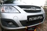 Зимняя заглушка решетки переднего бампера Lada Largus 2012-