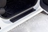Накладки на внутренние пороги дверей (передние - 2 шт.) Lada Largus 2012-