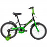 Велосипед 18 детский Novatrack Strike (2020) количество скоростей 1 рама сталь белый/зеленый