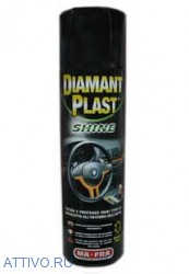Защитная полироль для пластика и кожи DIAMANT PLAST SPRAY SHINE (600мл) 